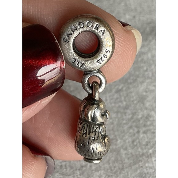 Pandora ALE 925 Sterling Silver Koala Bear Dangle Charm - Picture 3 of 5